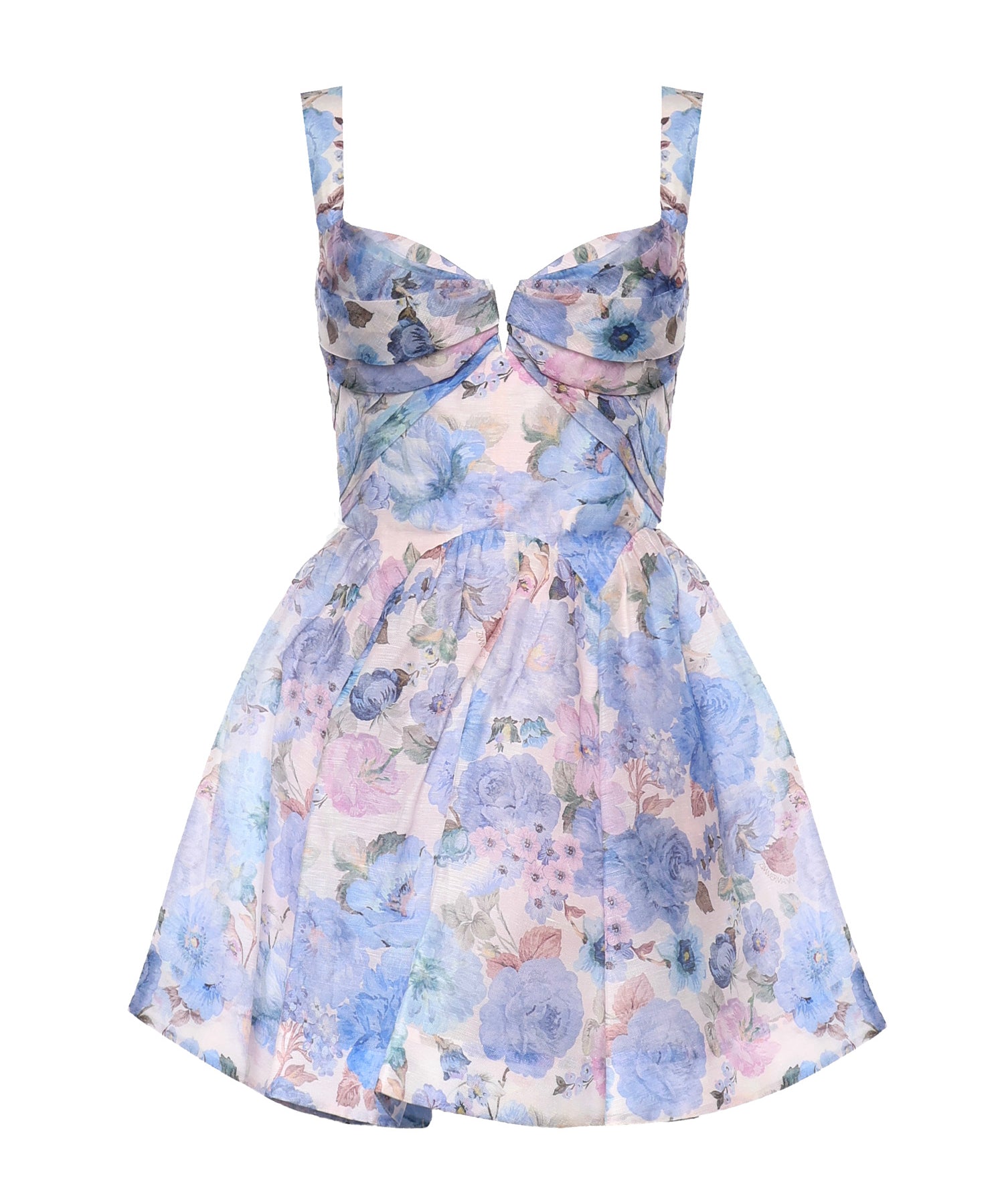 Abiti REBELLION DRAPE MINI DRESS SKY BLOOM 6493DC261 SKBLM SKBLM ZIMMERMANN