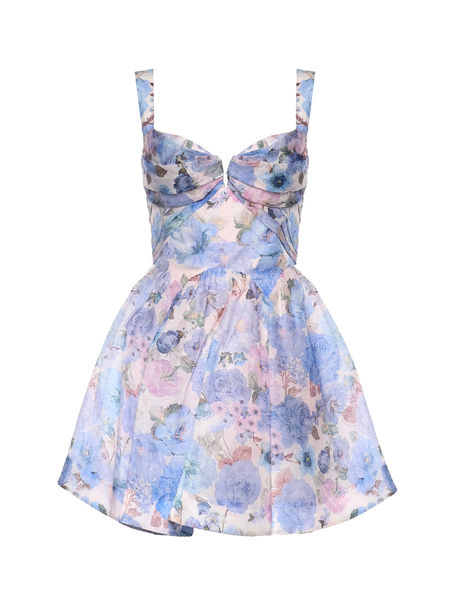 Abiti REBELLION DRAPE MINI DRESS SKY BLOOM 6493DC261 SKBLM SKBLM ZIMMERMANN