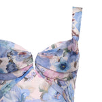 Abiti REBELLION DRAPE MINI DRESS SKY BLOOM 6493DC261 SKBLM SKBLM ZIMMERMANN