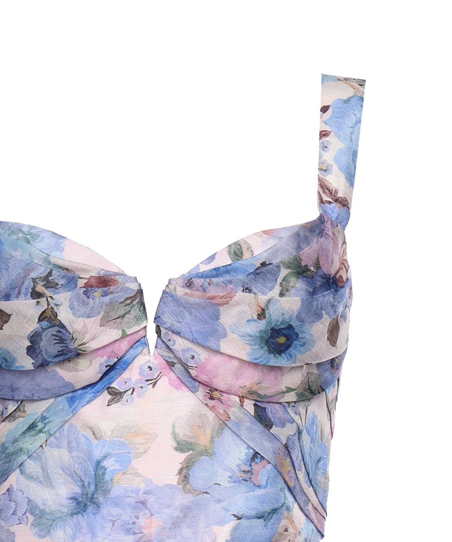 Abiti REBELLION DRAPE MINI DRESS SKY BLOOM 6493DC261 SKBLM SKBLM ZIMMERMANN