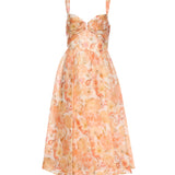 Abiti REBELLION DRAPE MIDI DRESS GOLDEN BLOOM 6847DC261 GLBLM GLBLM ZIMMERMANN