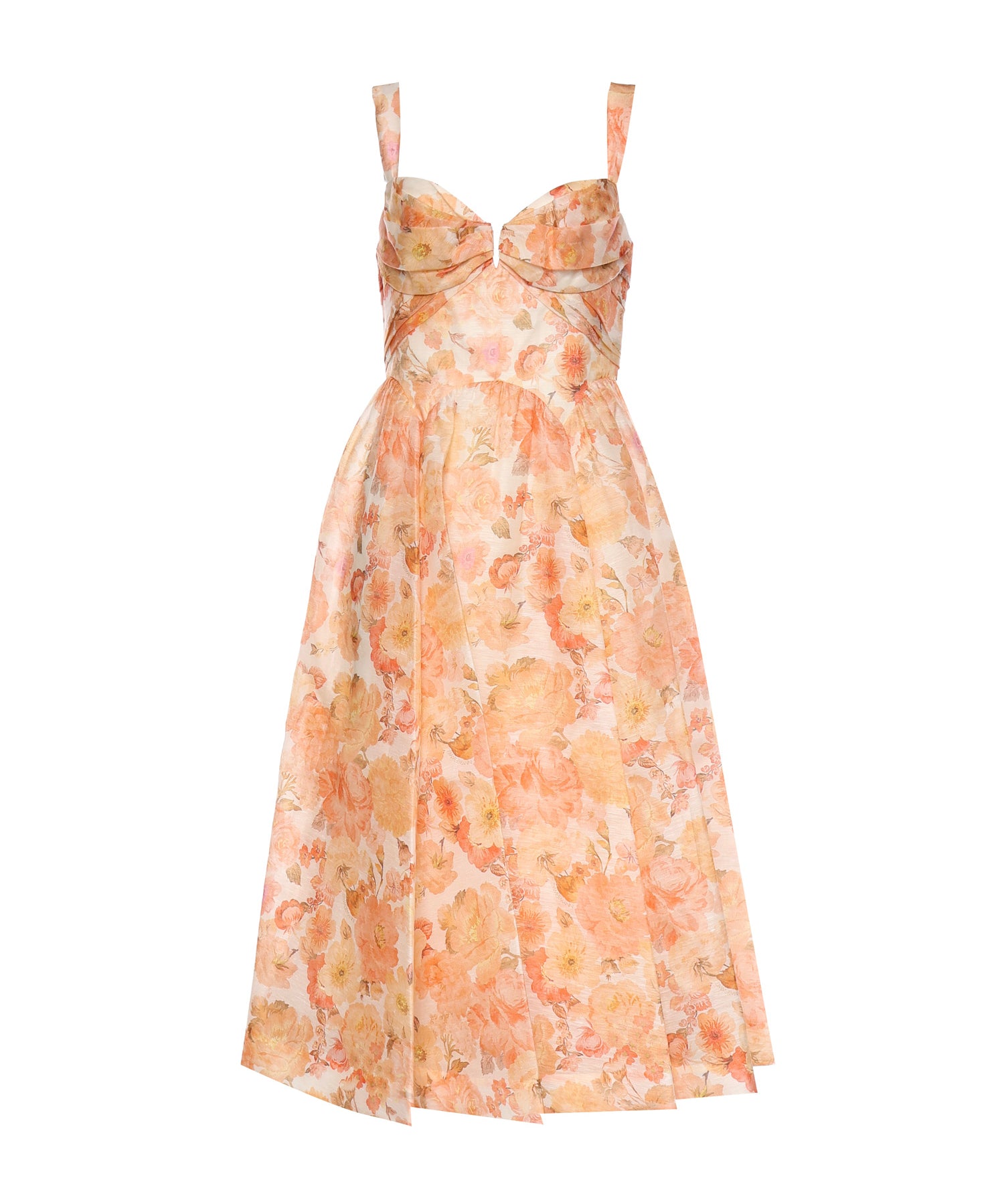 Abiti REBELLION DRAPE MIDI DRESS GOLDEN BLOOM 6847DC261 GLBLM GLBLM ZIMMERMANN