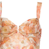 Abiti REBELLION DRAPE MIDI DRESS GOLDEN BLOOM 6847DC261 GLBLM GLBLM ZIMMERMANN