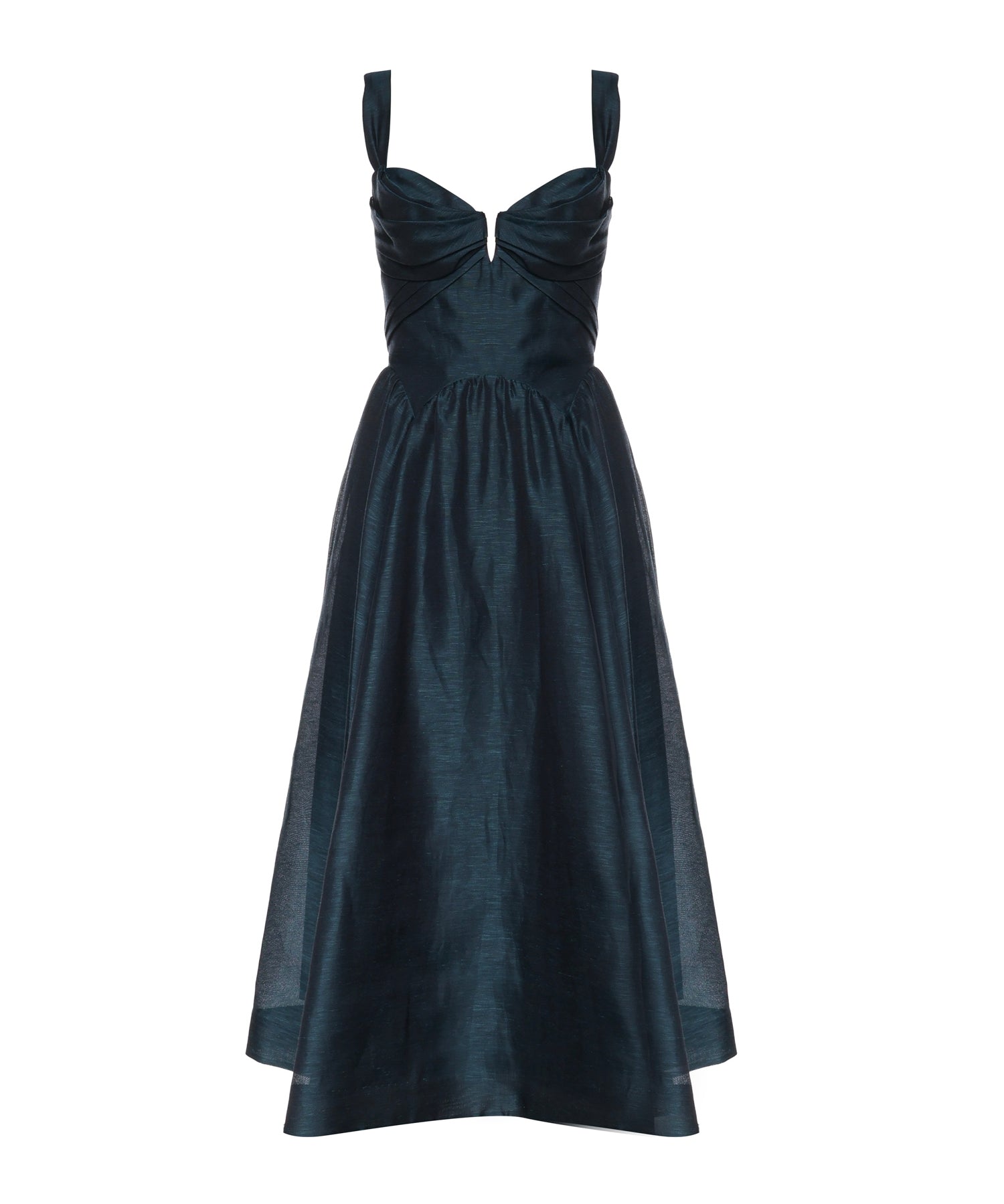 Abiti REBELLION DRAPE MIDI DRESS TEAL 6847DC261 TEAL TEAL ZIMMERMANN