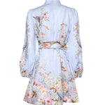 Abiti REBELLION BUTTON MINI DRESS BLUE AVIARY 9142DC261 BLAV BLAV ZIMMERMANN