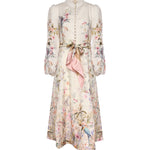 Abiti REBELLION BUTTON MIDI DRESS CREAM AVIARY 9143DC261 CRMAV CRMAV ZIMMERMANN