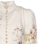 Abiti REBELLION BUTTON MIDI DRESS CREAM AVIARY 9143DC261 CRMAV CRMAV ZIMMERMANN