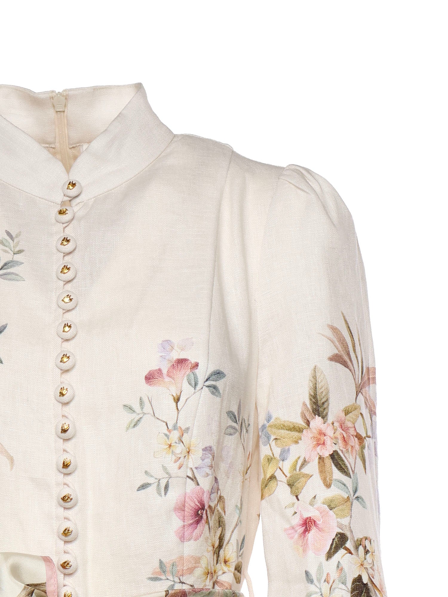 Abiti REBELLION BUTTON MIDI DRESS CREAM AVIARY 9143DC261 CRMAV CRMAV ZIMMERMANN