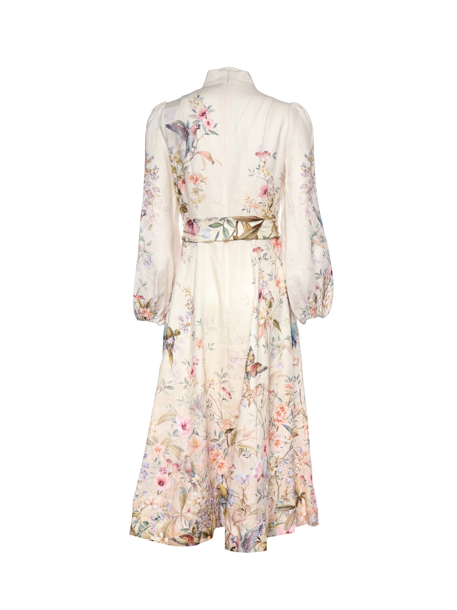 Abiti REBELLION BUTTON MIDI DRESS CREAM AVIARY 9143DC261 CRMAV CRMAV ZIMMERMANN