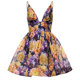 Abiti LUNA V NECK MINI DRESS NAVY DAHLIA 4398DS261 NVDH NVDH ZIMMERMANN