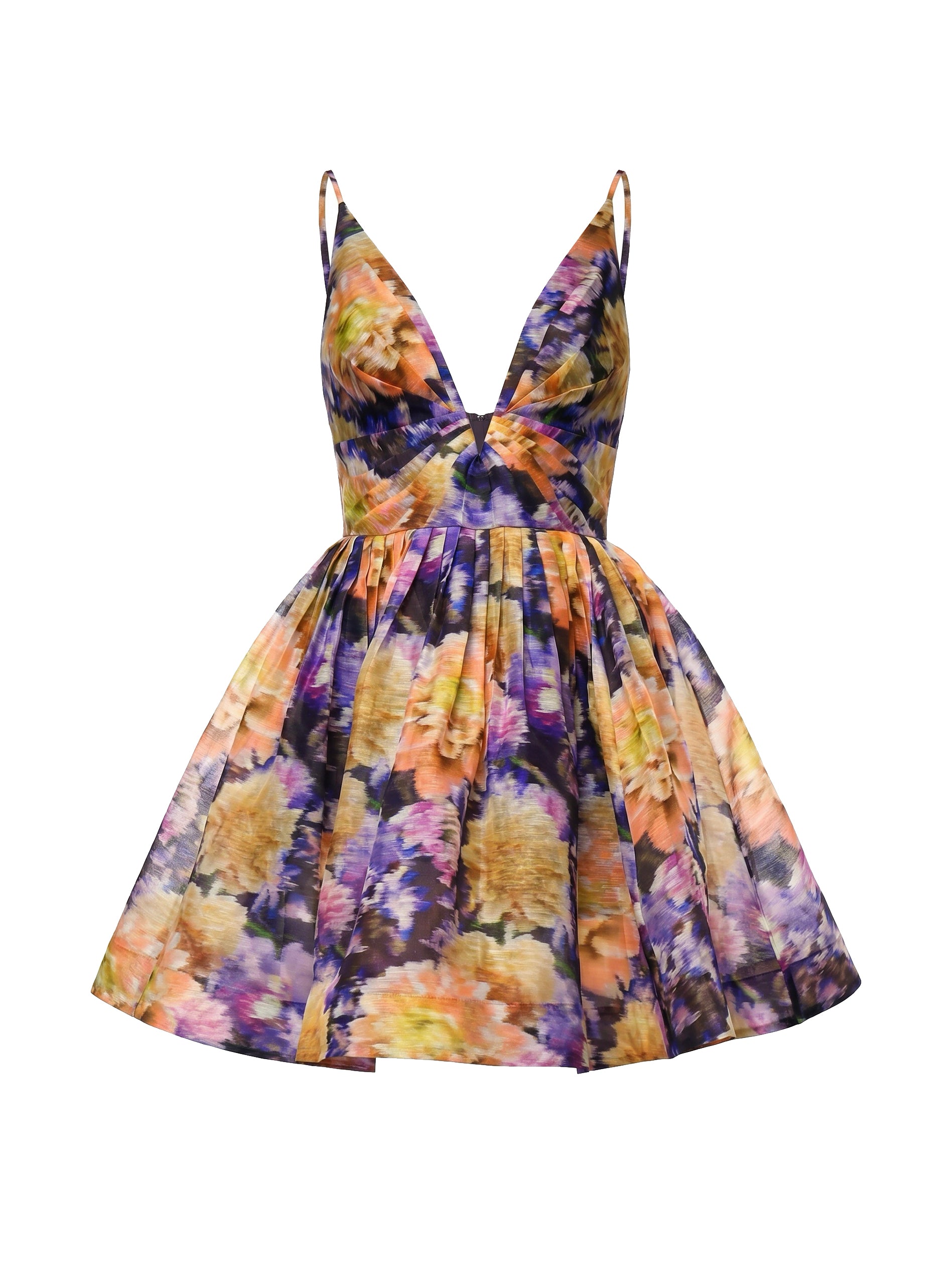 Abiti LUNA V NECK MINI DRESS NAVY DAHLIA 4398DS261 NVDH NVDH ZIMMERMANN