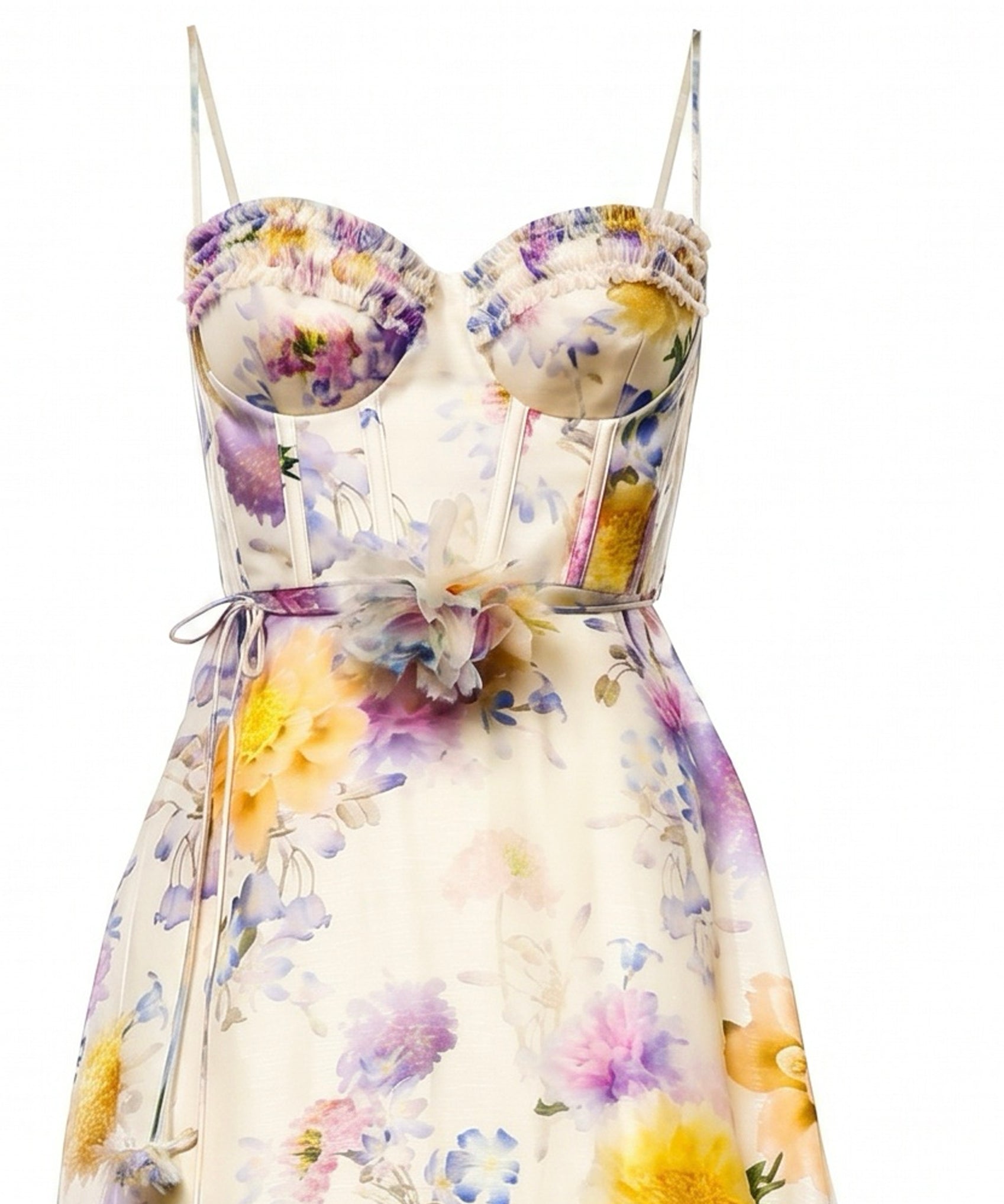 Abiti LUNA RUFFLE MIDI DRESS CREAM DAHLIA 7568DS261 CRDA CRDA ZIMMERMANN