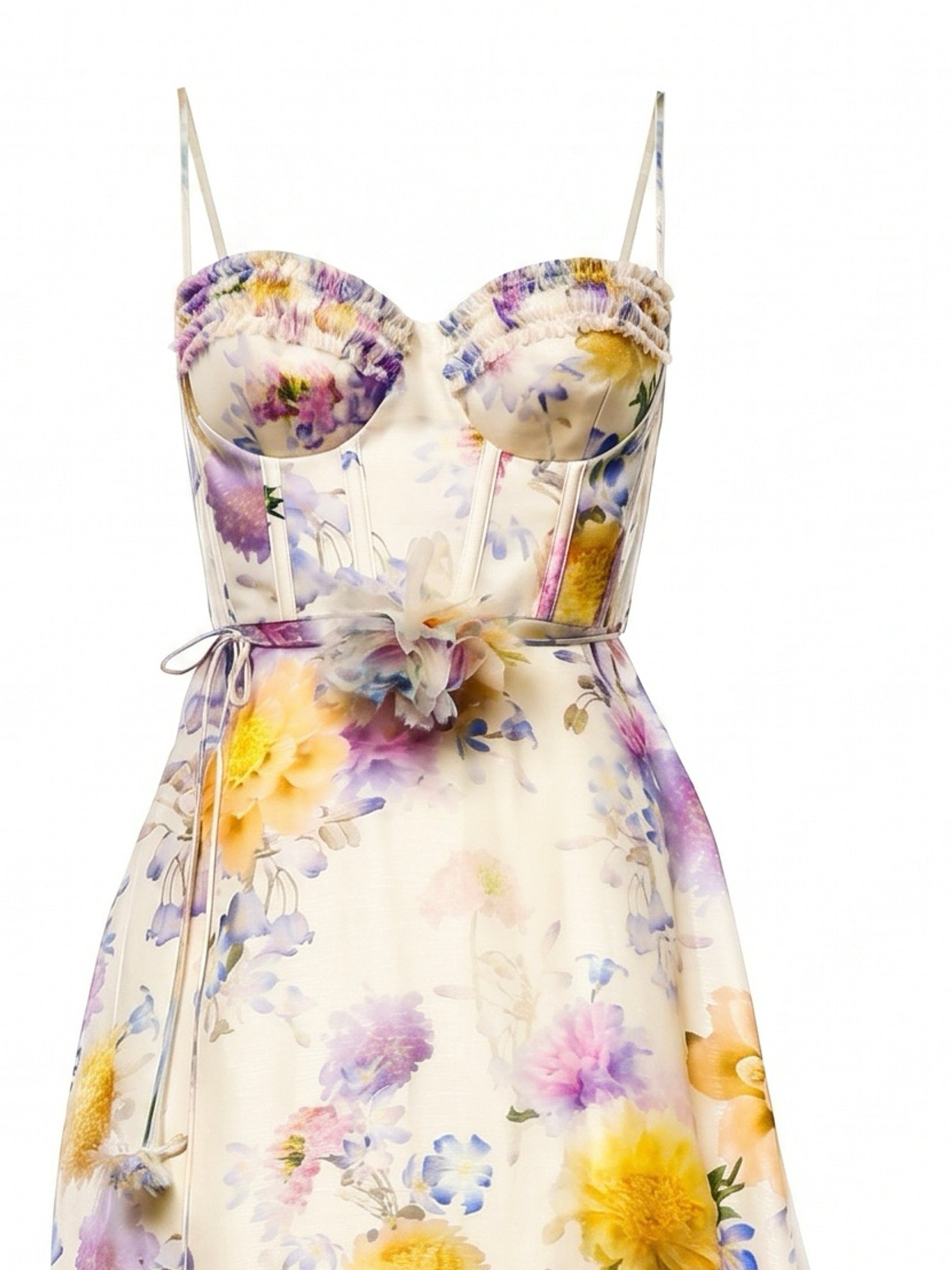 Abiti LUNA RUFFLE MIDI DRESS CREAM DAHLIA 7568DS261 CRDA CRDA ZIMMERMANN