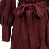 Abiti SILK WRAP MIDI DRESS MAHOGANY 8066DS26R MAHO MAHO ZIMMERMANN
