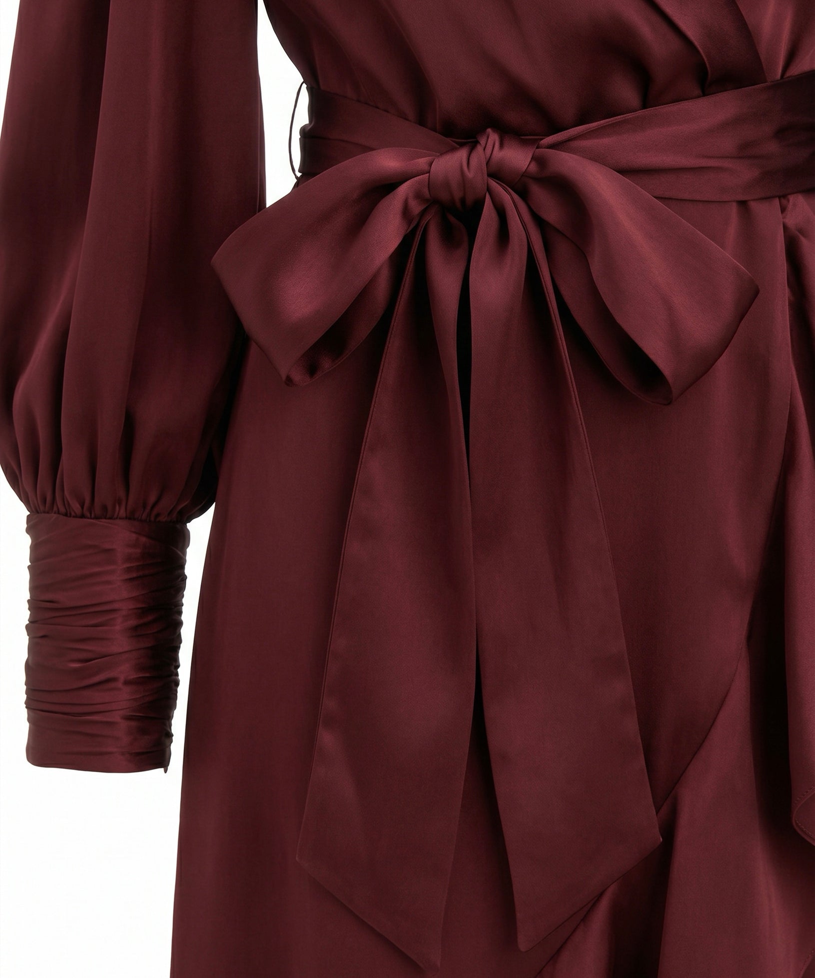 Abiti SILK WRAP MIDI DRESS MAHOGANY 8066DS26R MAHO MAHO ZIMMERMANN