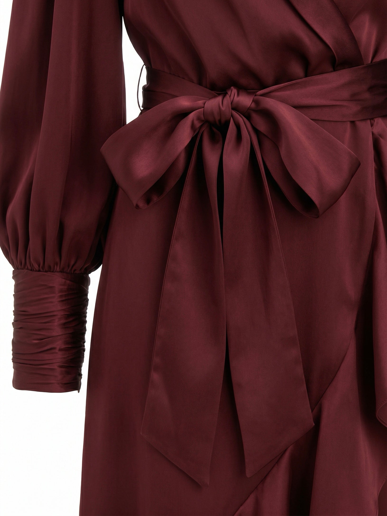 Abiti SILK WRAP MIDI DRESS MAHOGANY 8066DS26R MAHO MAHO ZIMMERMANN