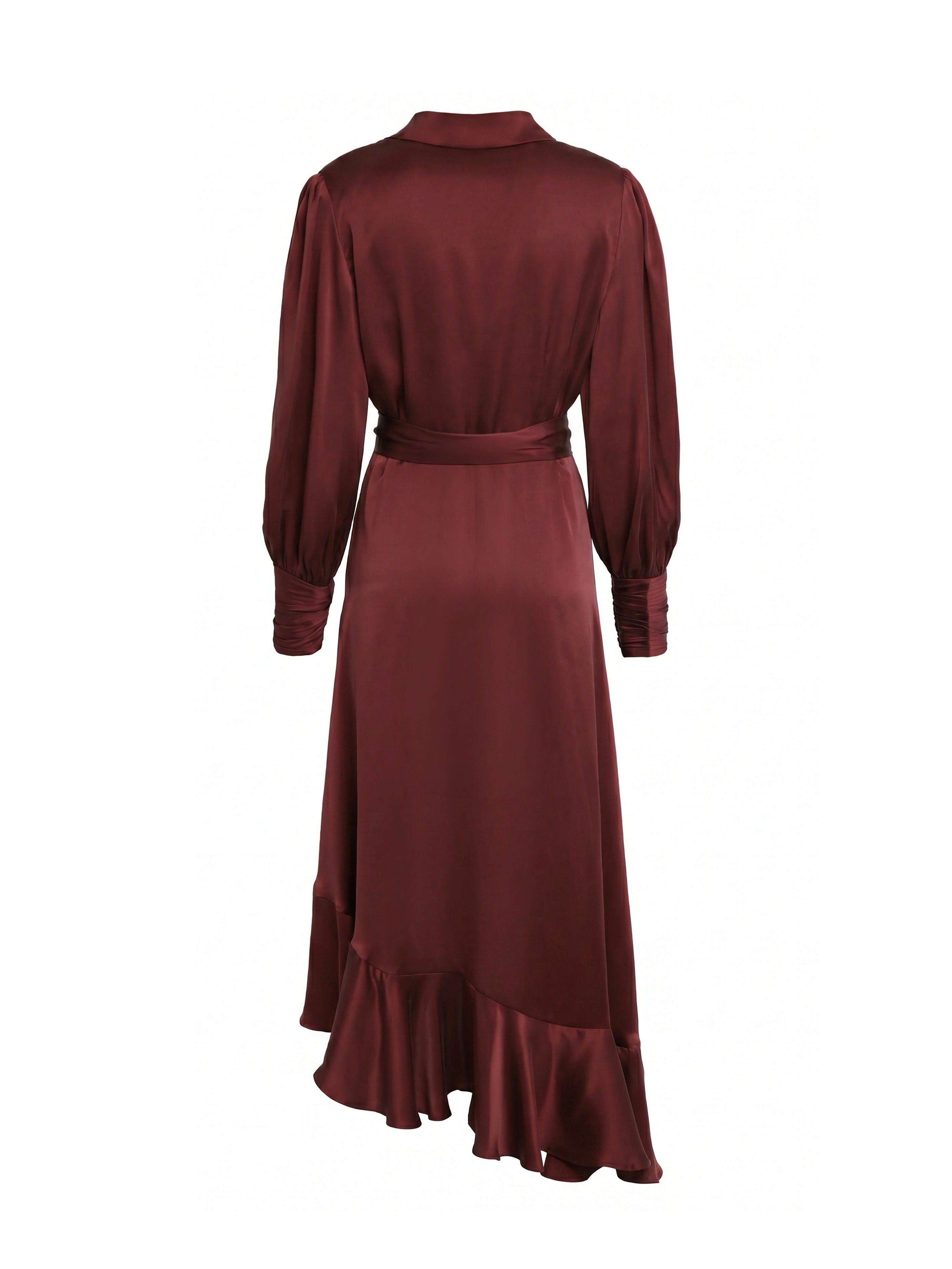 Abiti SILK WRAP MIDI DRESS MAHOGANY 8066DS26R MAHO MAHO ZIMMERMANN