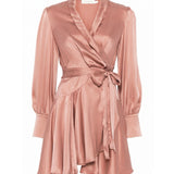 Abiti SILK WRAP MINI DRESS DUSTY ROSE 8067DS26R DSTYRSE DSTYRSE ZIMMERMANN