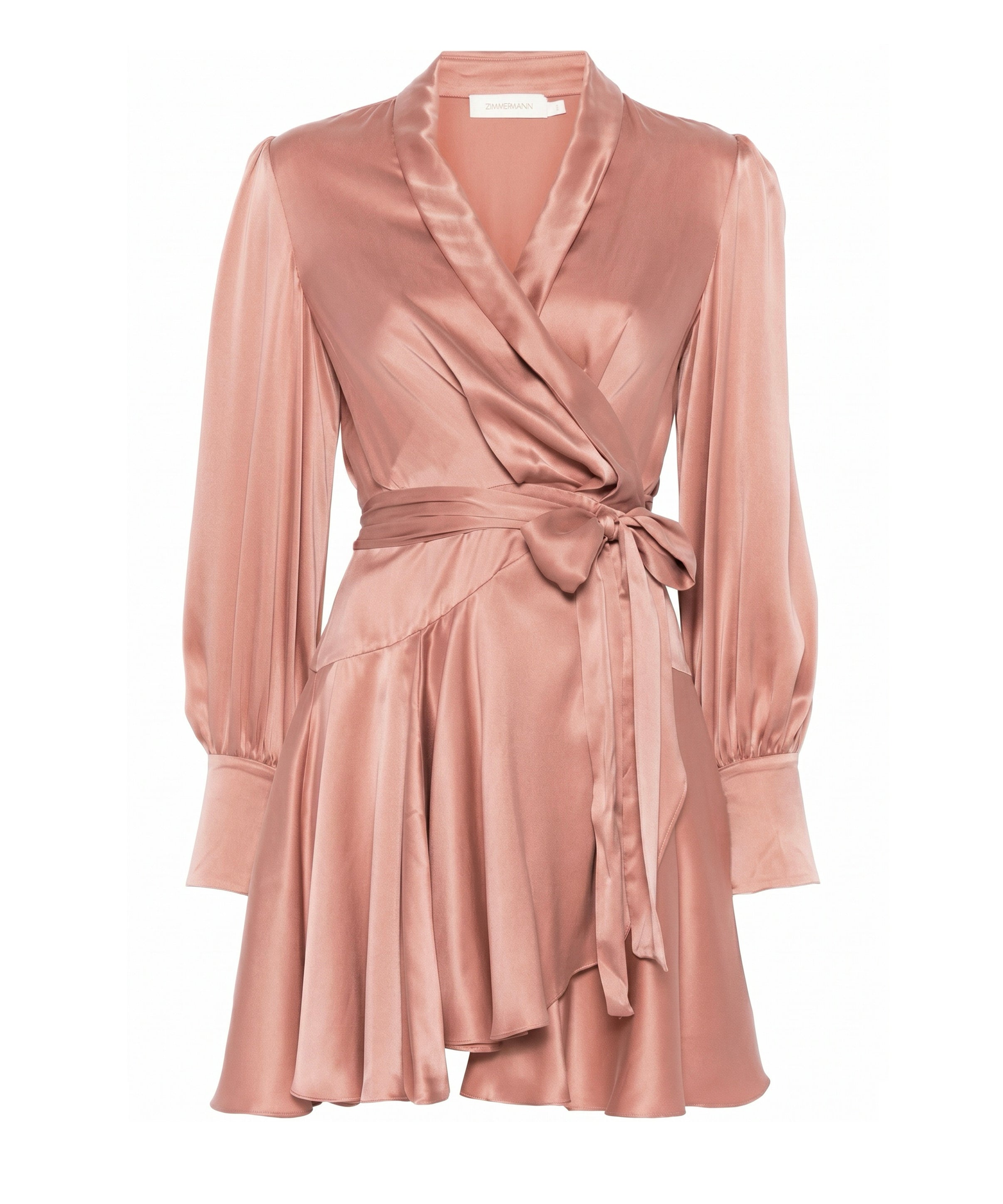 Abiti SILK WRAP MINI DRESS DUSTY ROSE 8067DS26R DSTYRSE DSTYRSE ZIMMERMANN