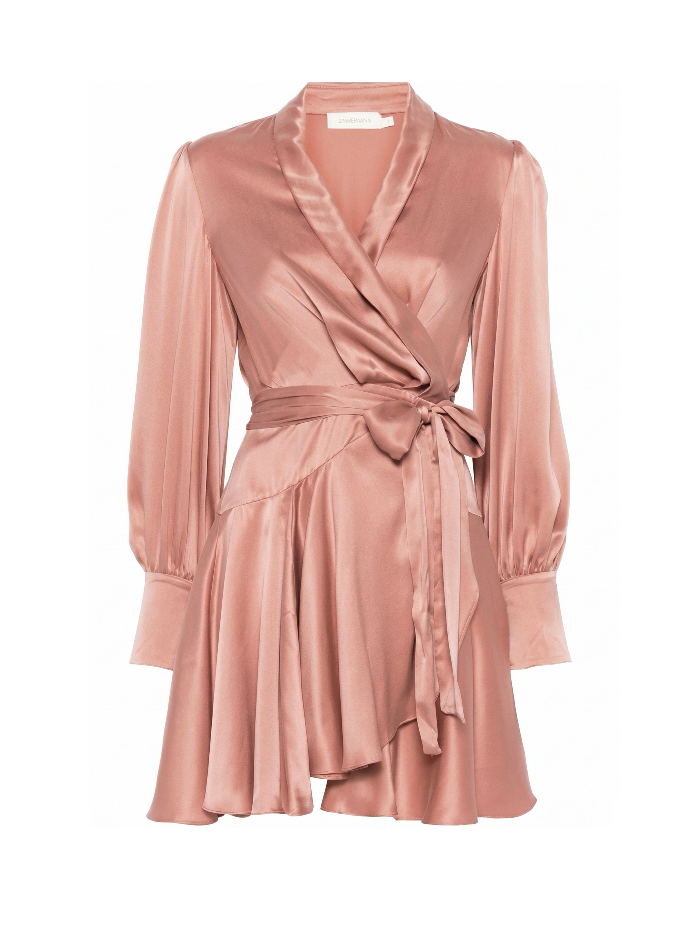 Abiti SILK WRAP MINI DRESS DUSTY ROSE 8067DS26R DSTYRSE DSTYRSE ZIMMERMANN