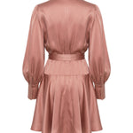 Abiti SILK WRAP MINI DRESS DUSTY ROSE 8067DS26R DSTYRSE DSTYRSE ZIMMERMANN