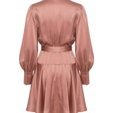 Abiti SILK WRAP MINI DRESS DUSTY ROSE 8067DS26R DSTYRSE DSTYRSE ZIMMERMANN