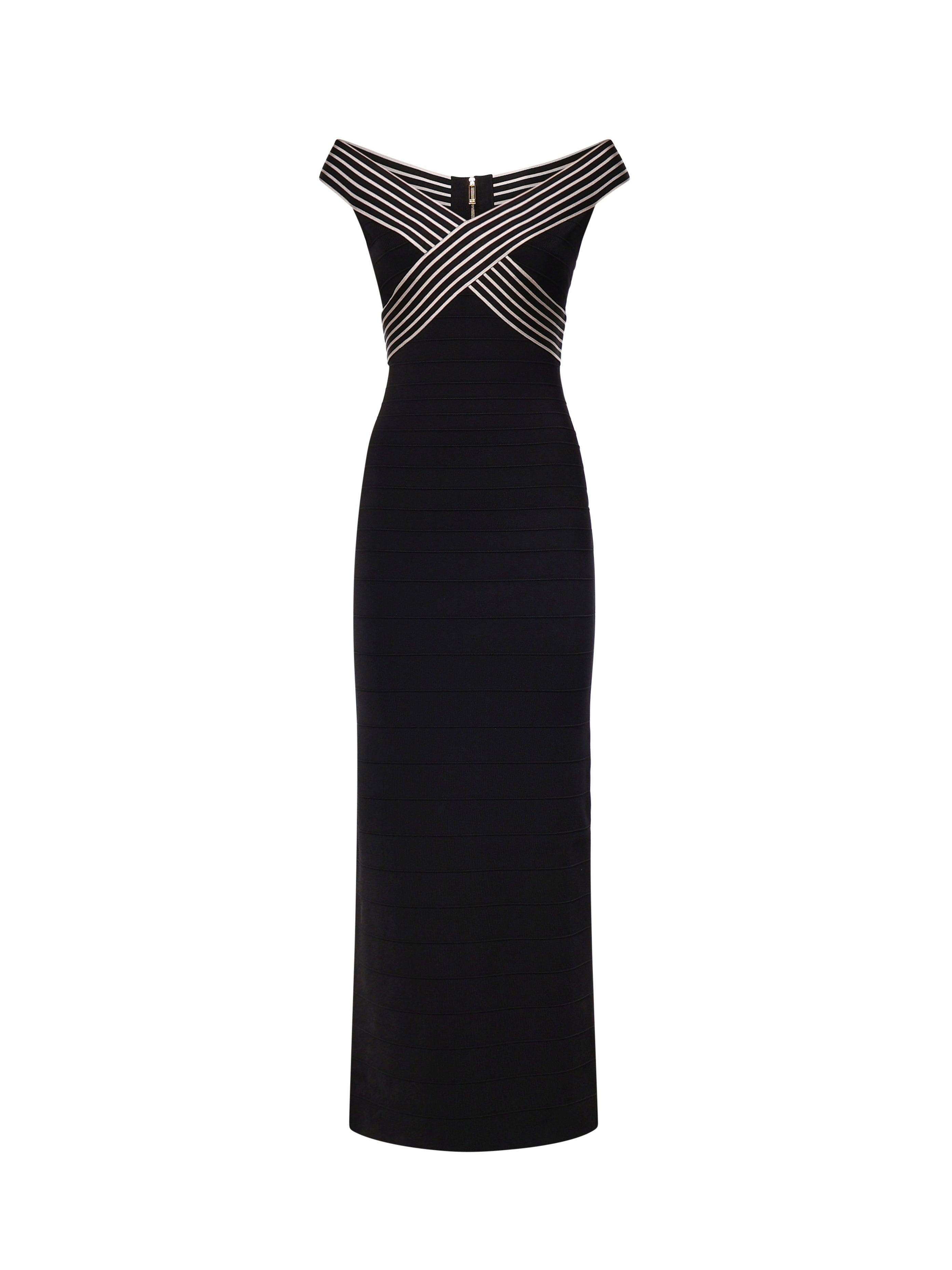 Abiti ABITO DI MAGLIA NERO/BURRO AM75S61E2 685 685 ELISABETTA FRANCHI