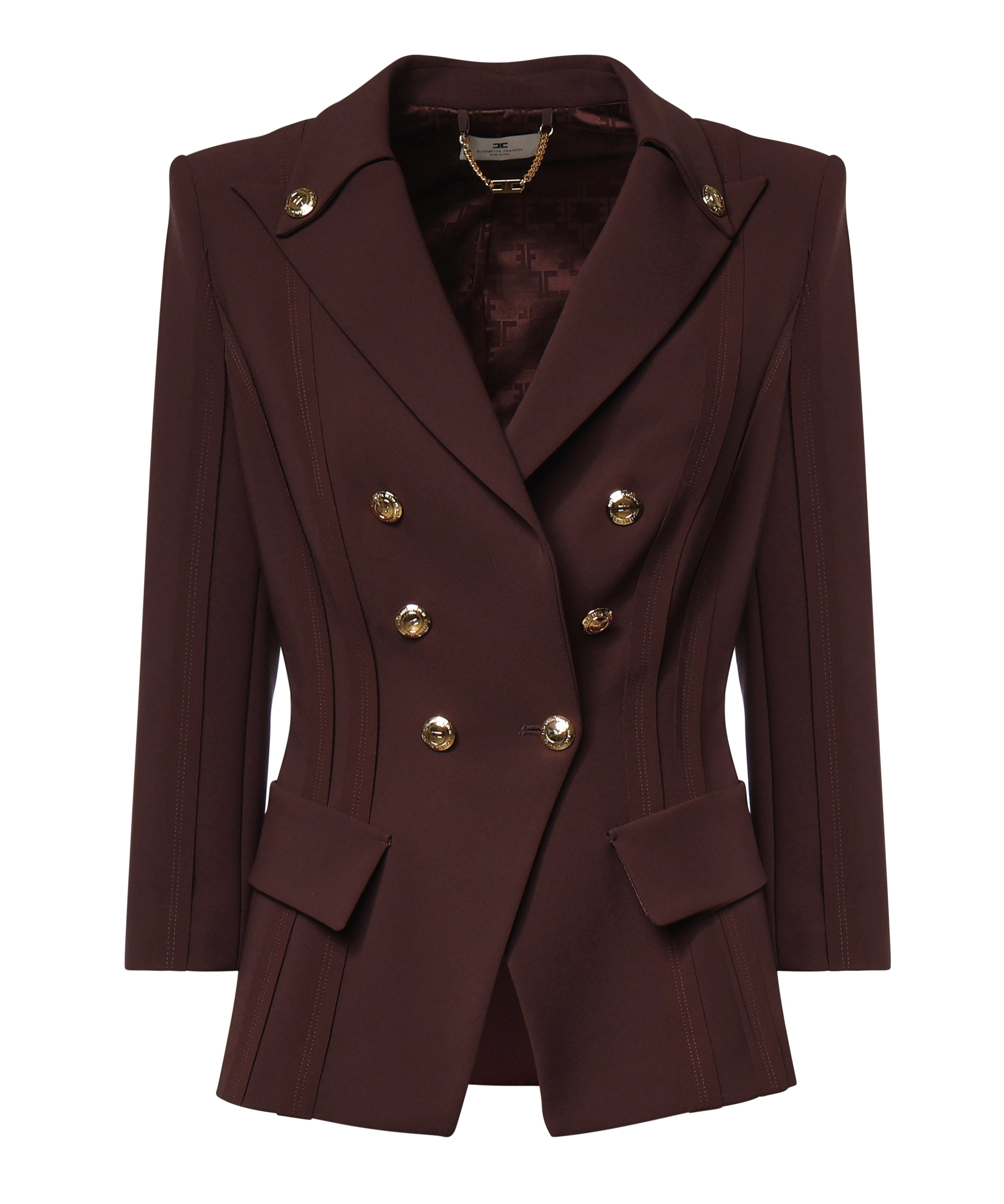Giacca GIACCA CACAO GI21861E2 644 644 ELISABETTA FRANCHI