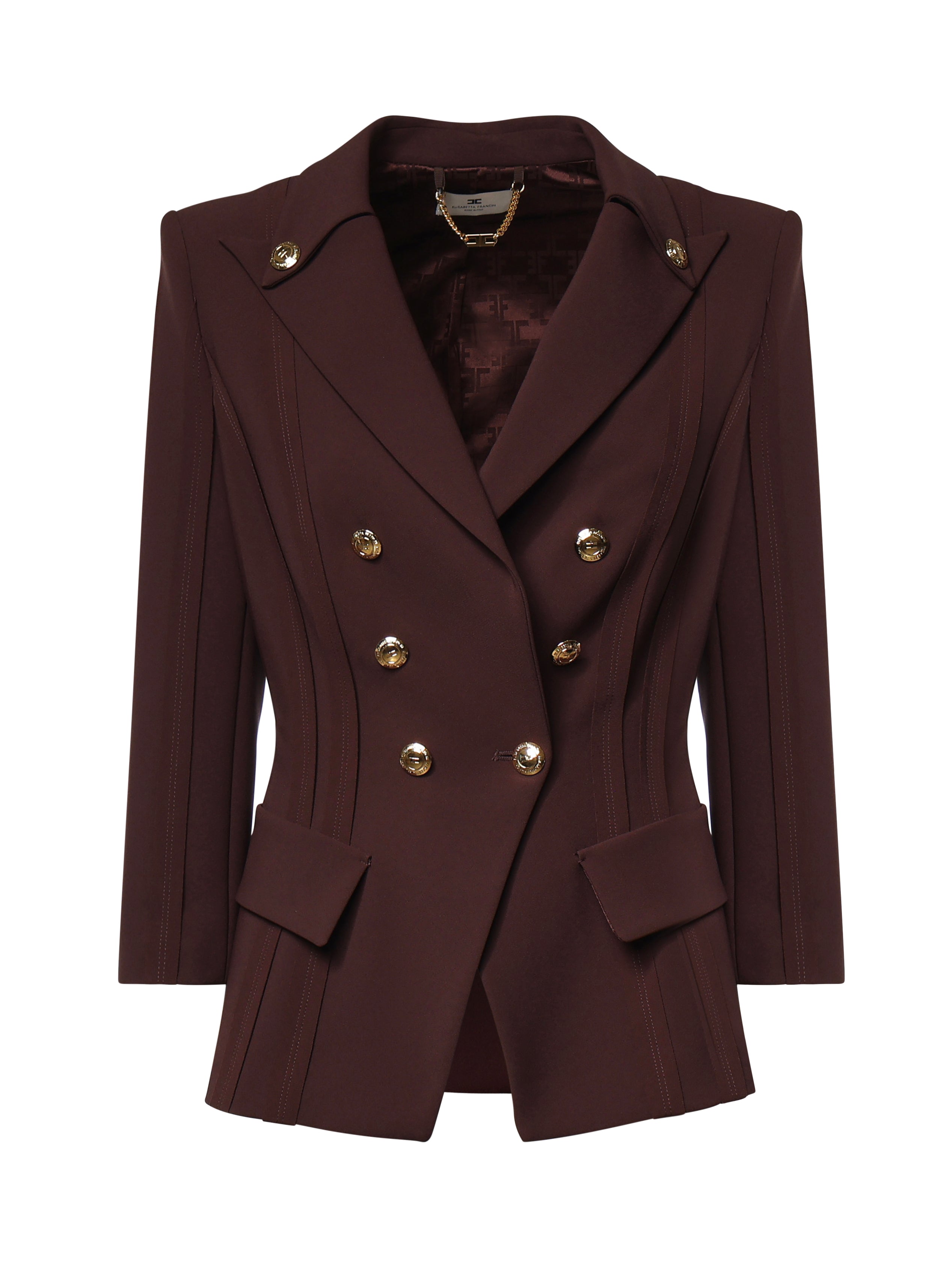 Giacca GIACCA CACAO GI21861E2 644 644 ELISABETTA FRANCHI