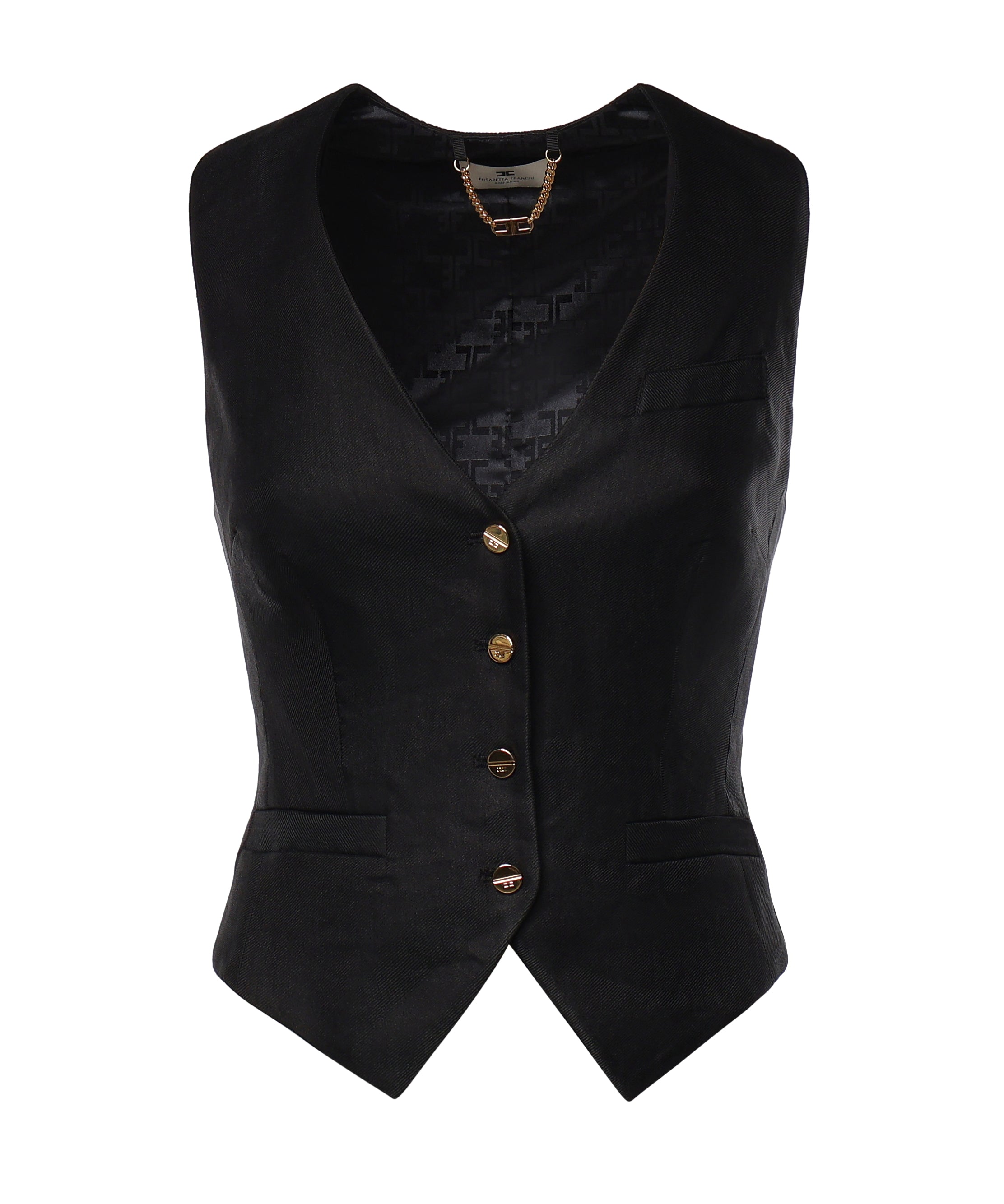 Gilet GILET NERO GL00862E2 110 110 ELISABETTA FRANCHI