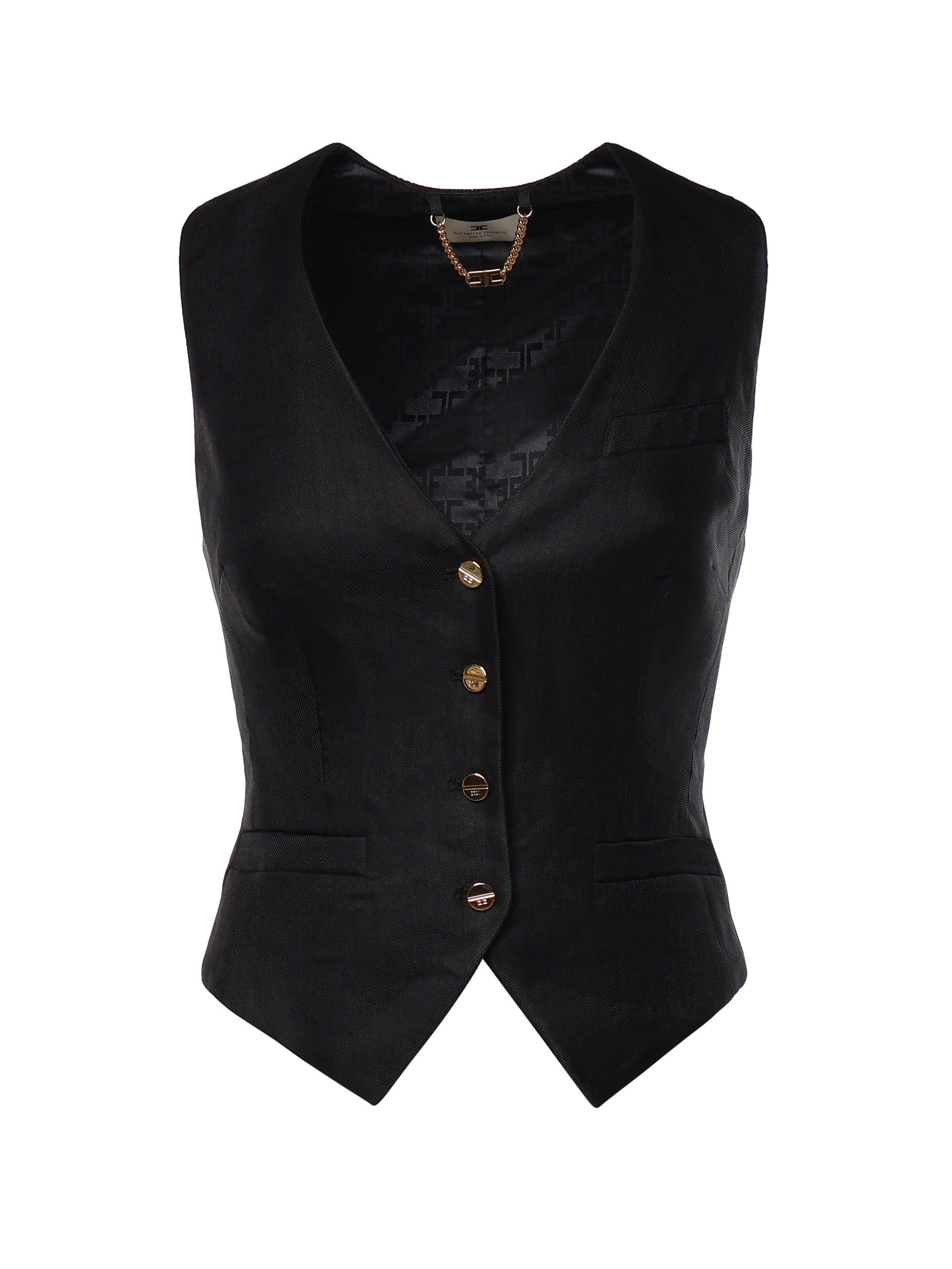 Gilet GILET NERO GL00862E2 110 110 ELISABETTA FRANCHI