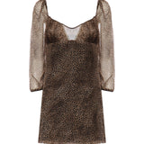 Abiti ROBE SOIE IMPRIMEE LEOPARD 859949 Y7J38 9665 9665 SAINT LAURENT