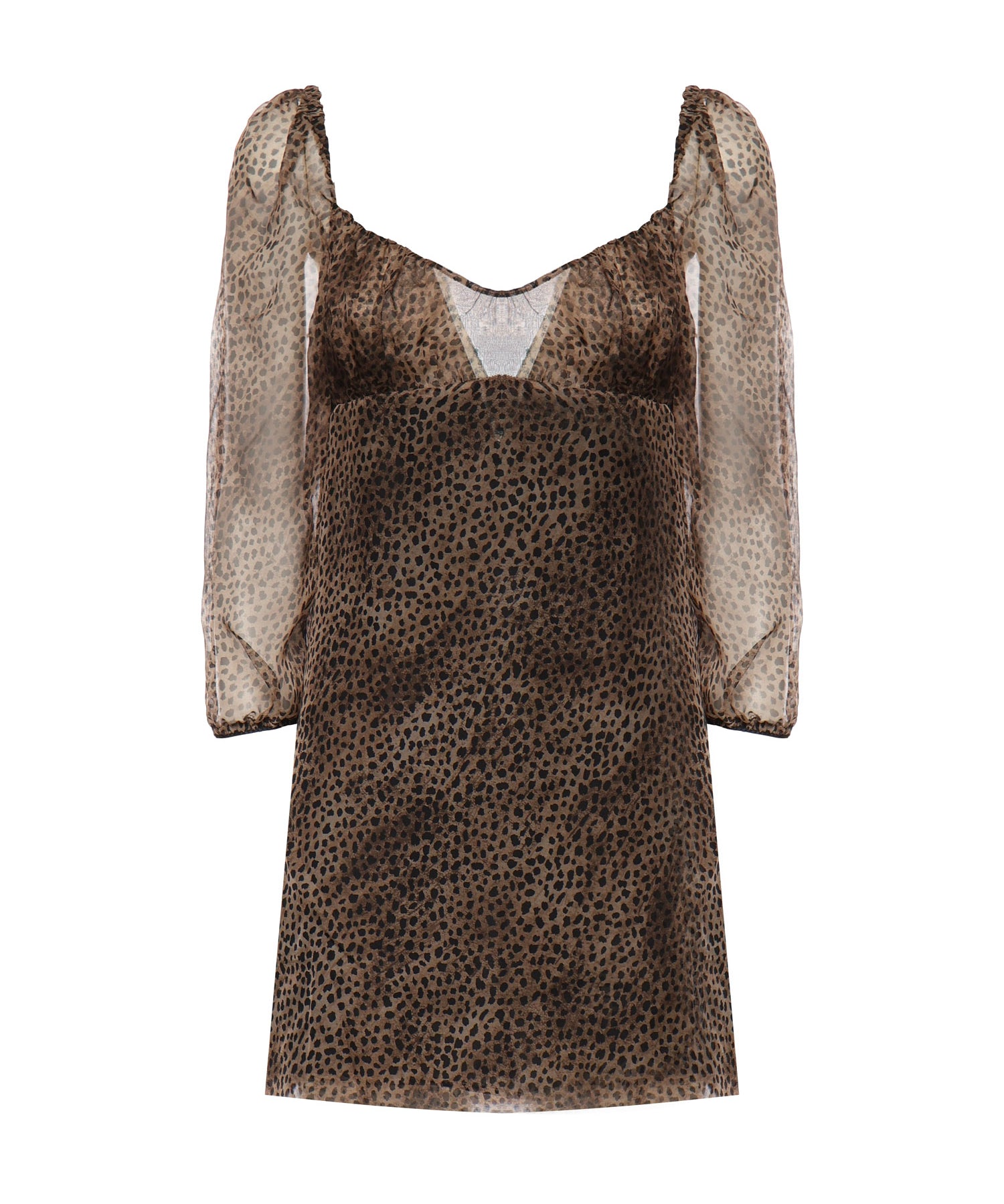 Abiti ROBE SOIE IMPRIMEE LEOPARD 859949 Y7J38 9665 9665 SAINT LAURENT