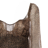 Abiti ROBE SOIE IMPRIMEE LEOPARD 859949 Y7J38 9665 9665 SAINT LAURENT
