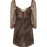 Abiti ROBE SOIE IMPRIMEE LEOPARD 859949 Y7J38 9665 9665 SAINT LAURENT