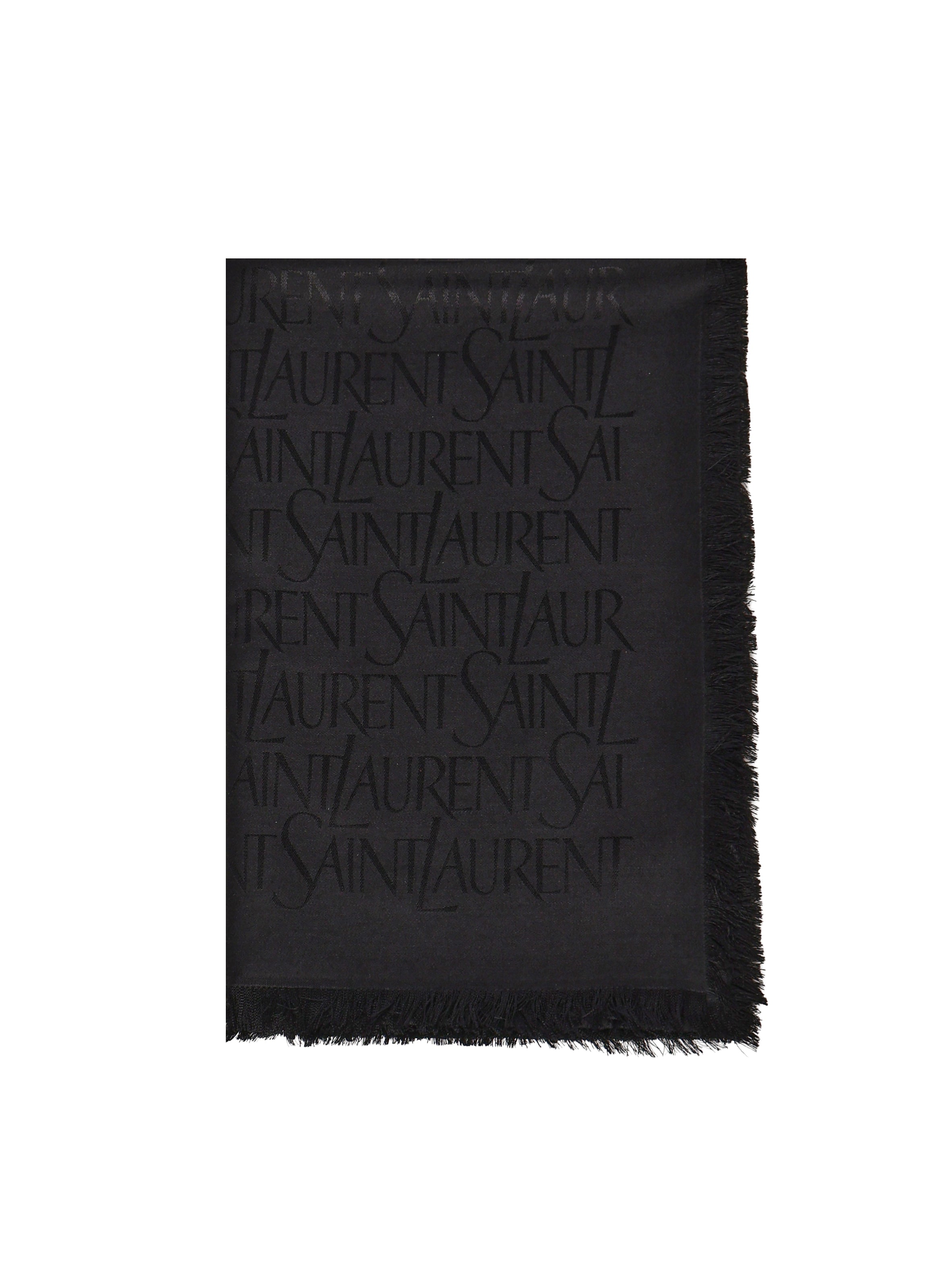 Accessori SAINT LAURENT JACQUARD LARGE 737930 3YN21 1000 1000 SAINT LAURENT
