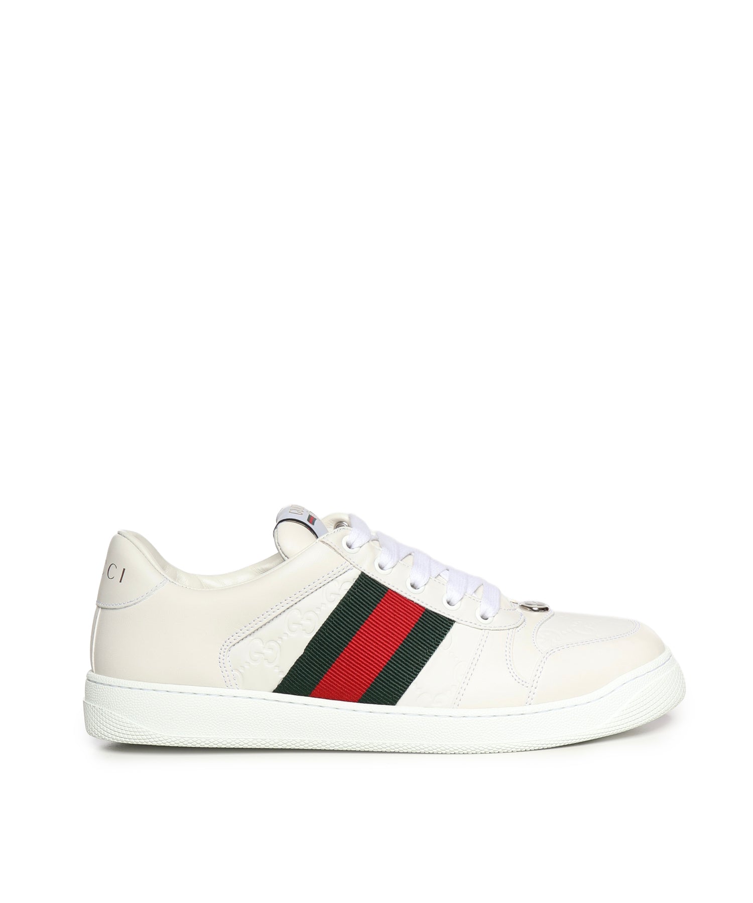 Sneakers M SCREENER SNEAKER LTHR GG 9094 7 G WHITE 798785 AADU0 9094 9094 GUCCI