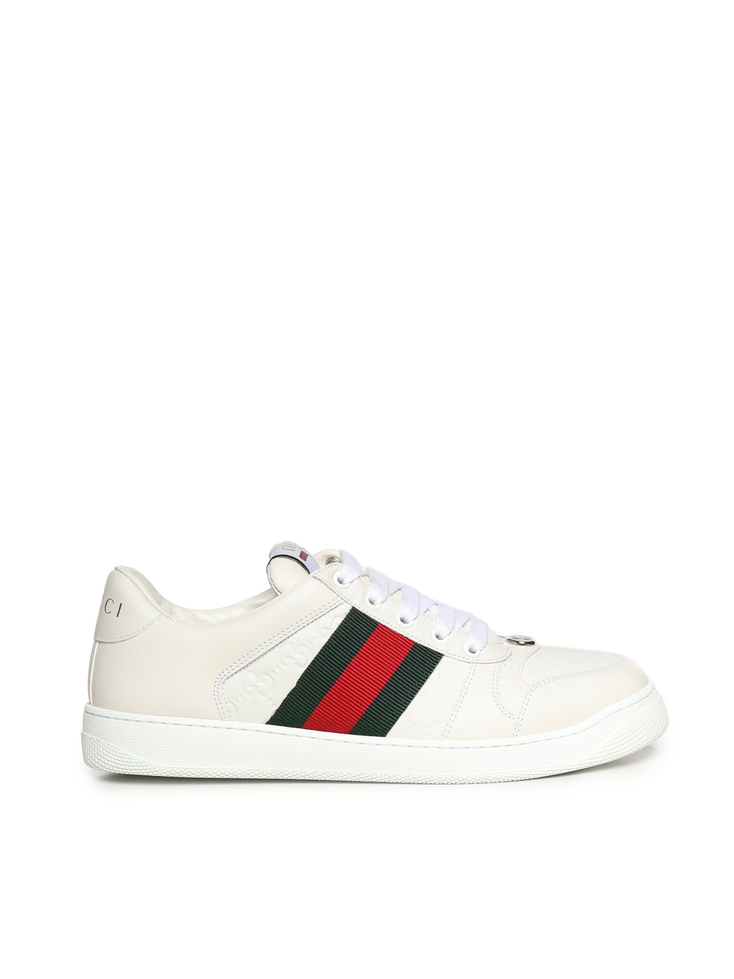 Sneakers M SCREENER SNEAKER LTHR GG 9094 7 G WHITE 798785 AADU0 9094 9094 GUCCI