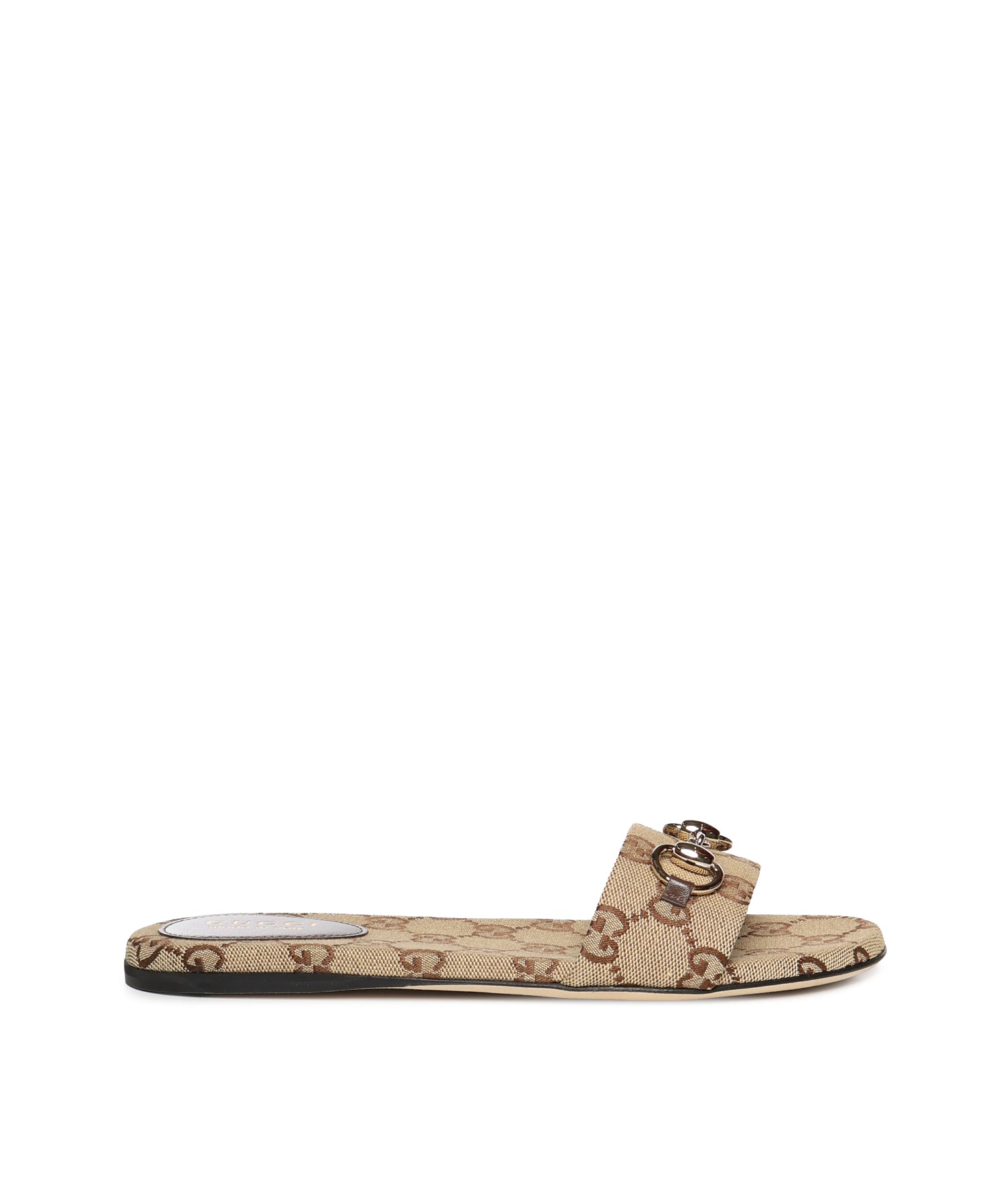 Sandali WSIAGA SLIDE CANVAS GG W/HB 2543 37 BROWN 835828 FAB10 2543 2543 GUCCI