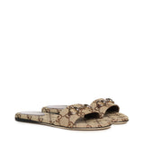 Sandali WSIAGA SLIDE CANVAS GG W/HB 2543 37 BROWN 835828 FAB10 2543 2543 GUCCI