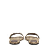 Sandali WSIAGA SLIDE CANVAS GG W/HB 2543 37 BROWN 835828 FAB10 2543 2543 GUCCI