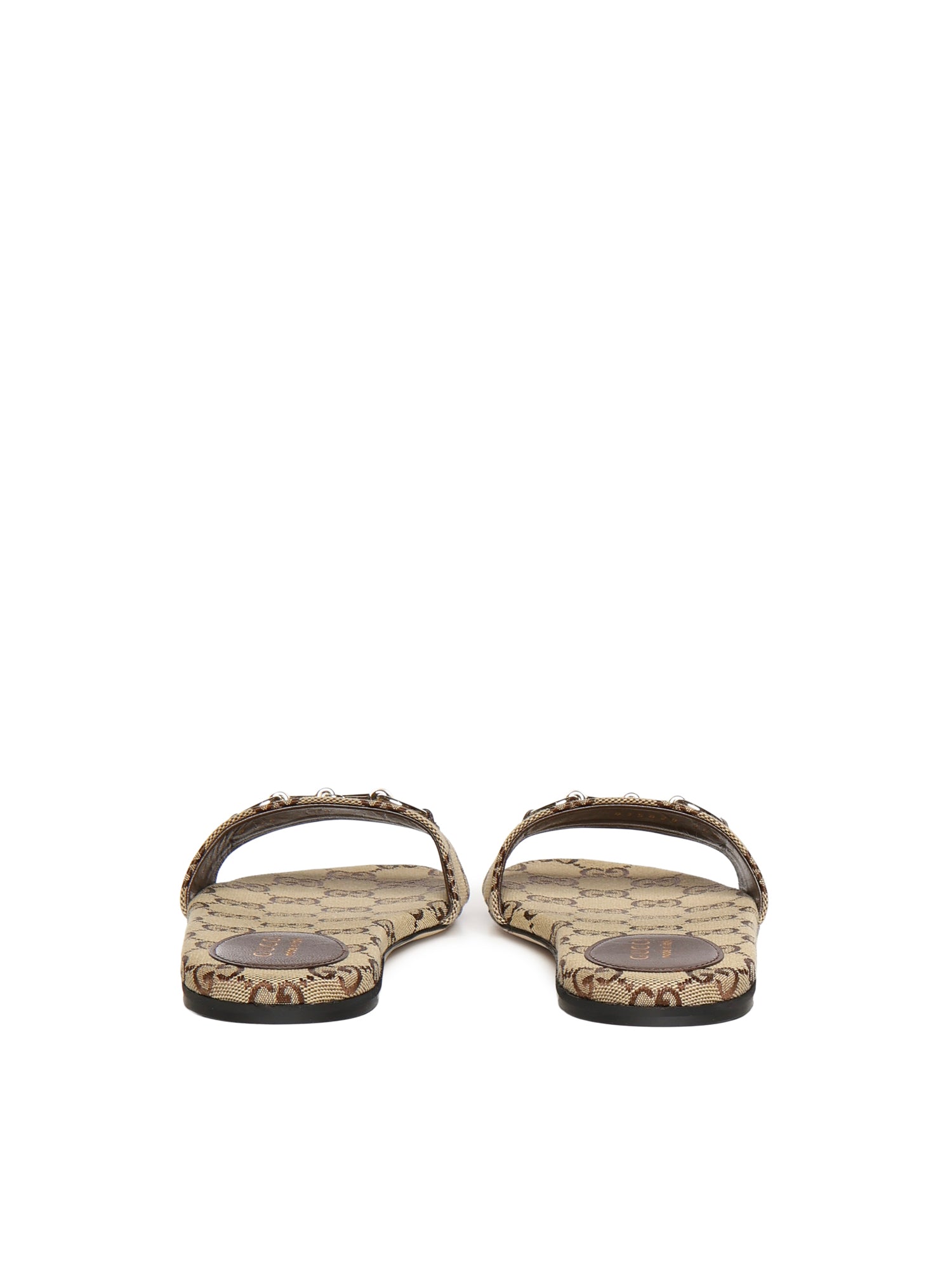 Sandali WSIAGA SLIDE CANVAS GG W/HB 2543 37 BROWN 835828 FAB10 2543 2543 GUCCI