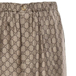 Pantaloni PANT SILK TWILL W/GG PRINT 2184 40 DARK BROWN 756503 ZANRP 2184 2184 GUCCI