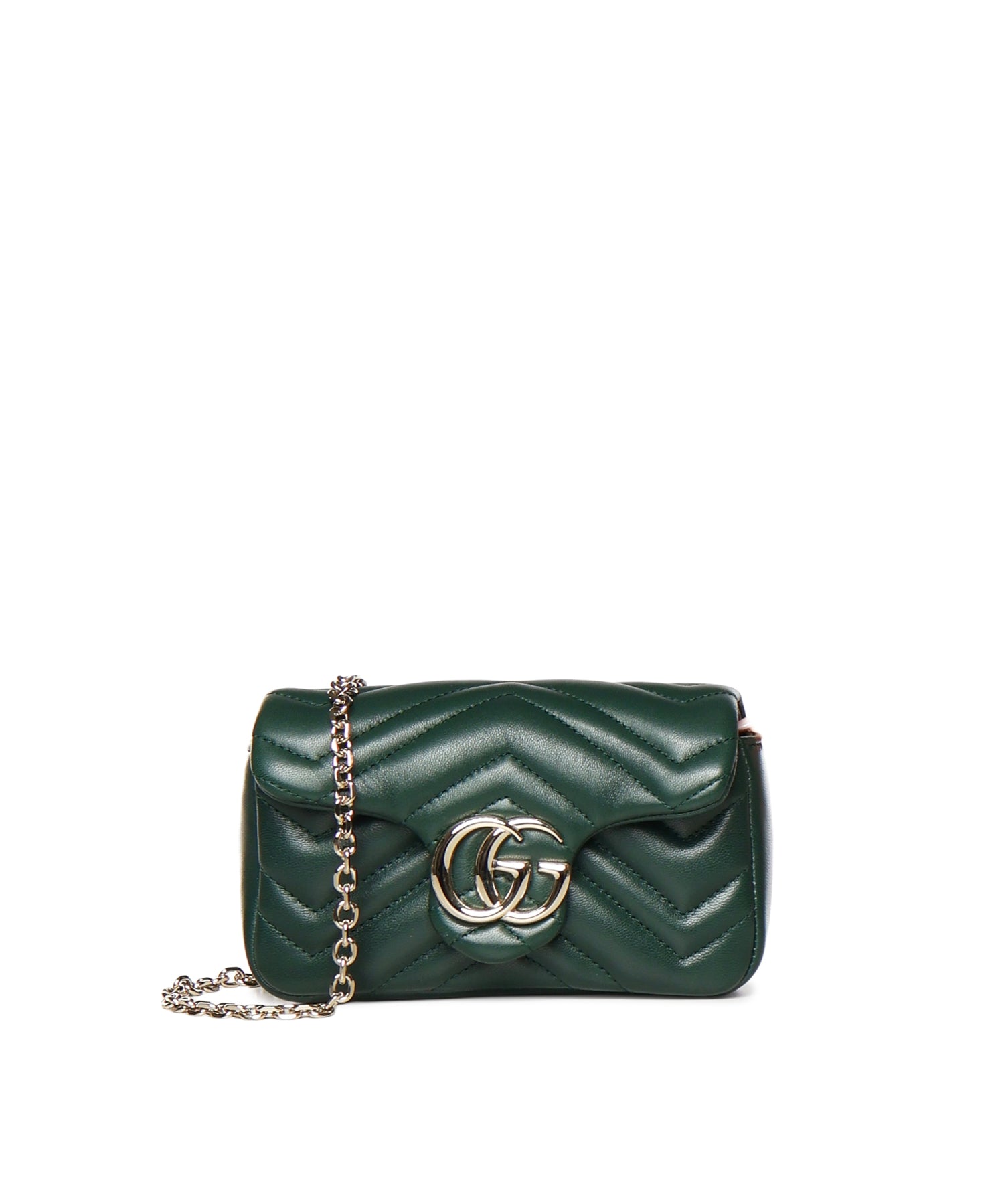 Borse MINI BAG W/SH.SUPERM CHARME LA 3020 U DARK GREEN BOTTLE 841290 AAFAX 3020 3020 GUCCI