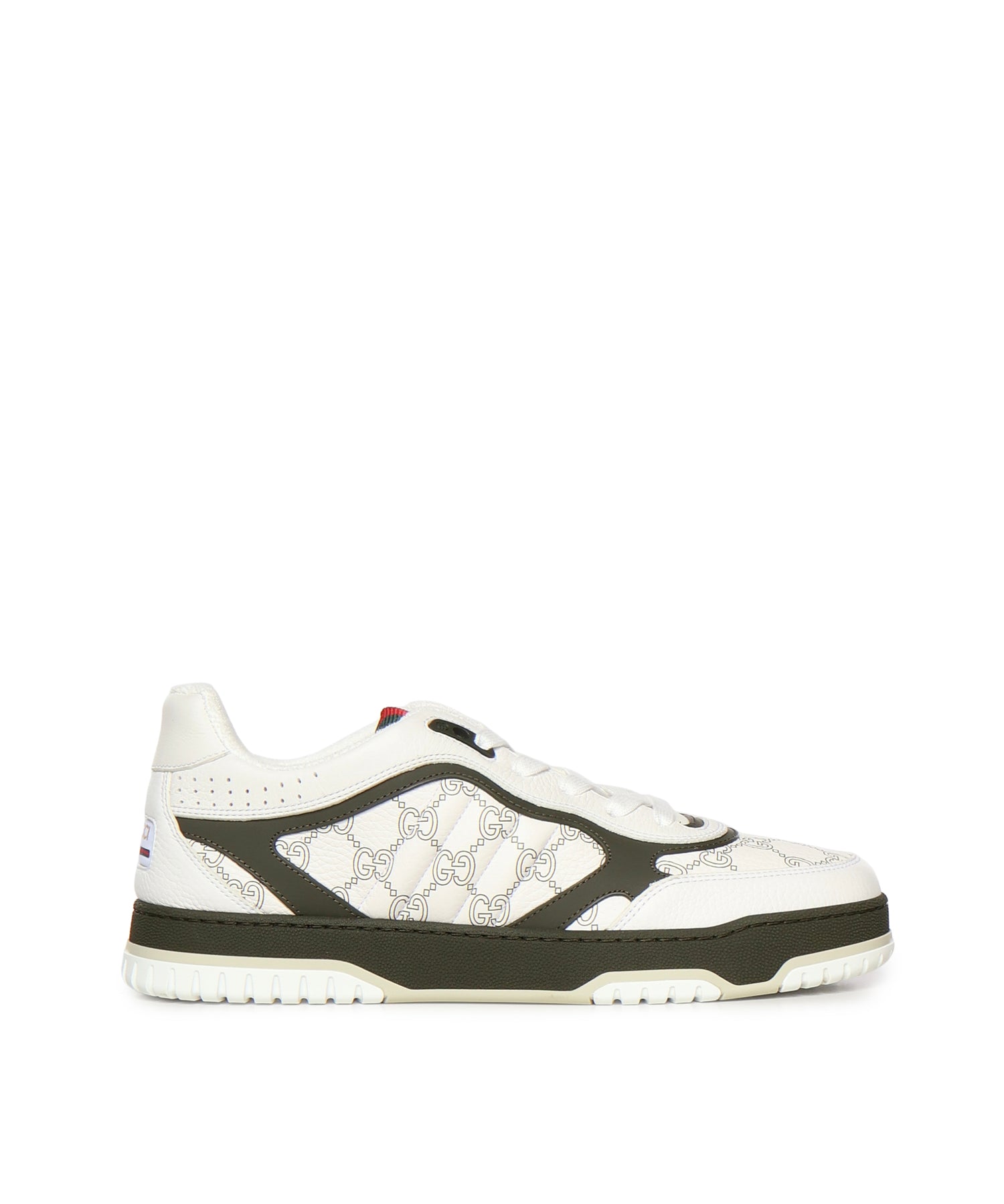 Sneakers M RE-WEB SNEAKER GG LEATHER 9072 7 G WHITE 850193 AAFOO 9072 9072 GUCCI