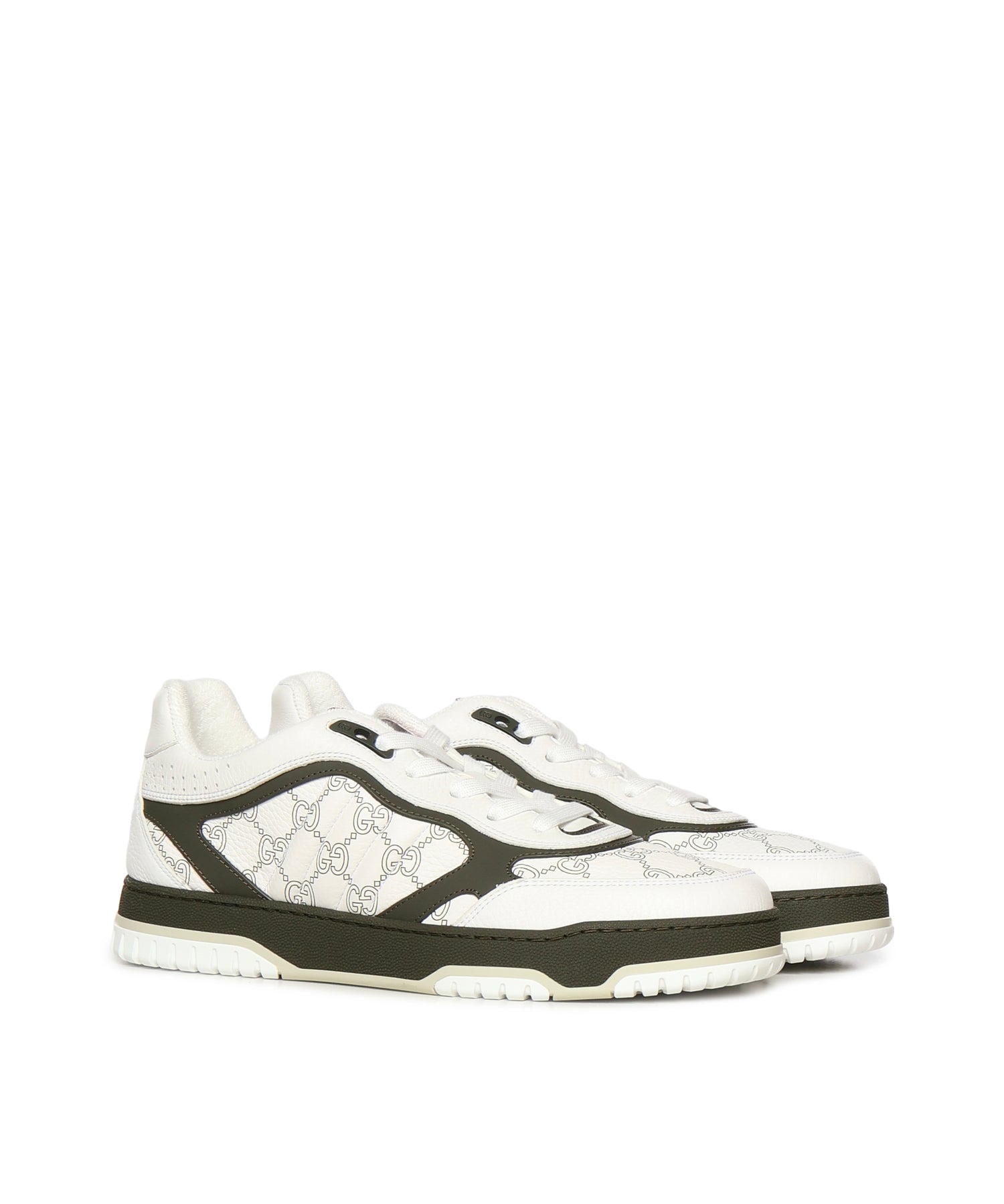 Sneakers M RE-WEB SNEAKER GG LEATHER 9072 7 G WHITE 850193 AAFOO 9072 9072 GUCCI