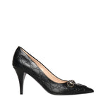 Decollete WERIN 85 PUMP GG LTHR W/HB 1000 37 BLACK 853318 AAD4U 1000 1000 GUCCI