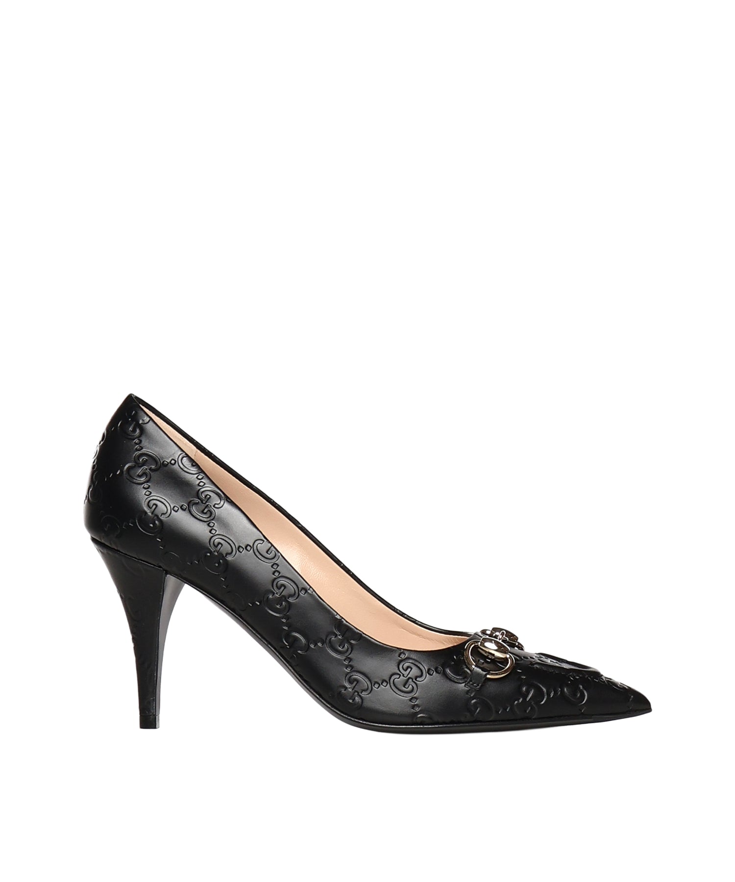 Decollete WERIN 85 PUMP GG LTHR W/HB 1000 37 BLACK 853318 AAD4U 1000 1000 GUCCI