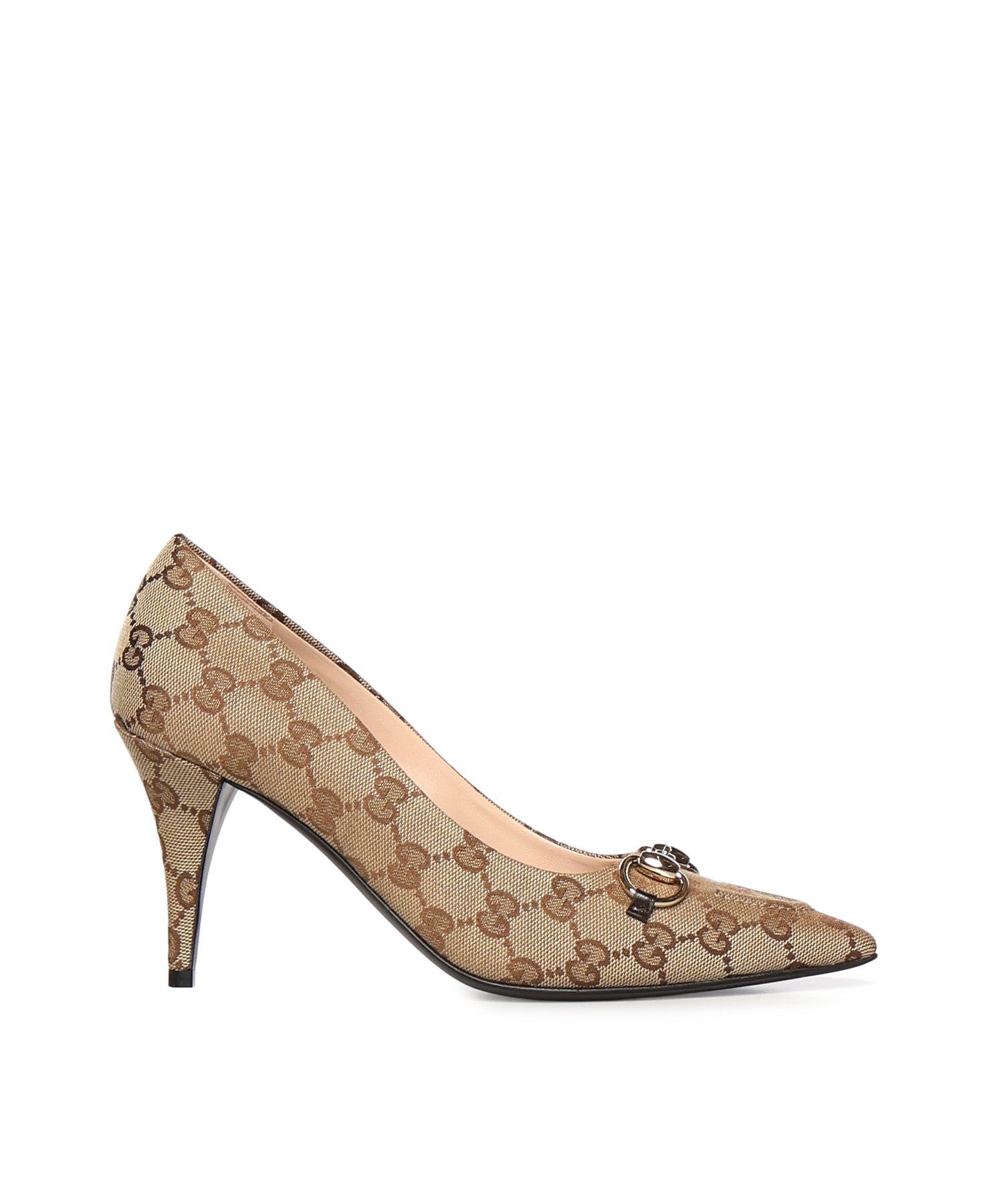 Decollete WERIN 85 PUMP ORIGINAL GG W/HB 9744 37 BEIGE 853460 KY980 9744 9744 GUCCI