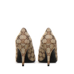 Decollete WERIN 85 PUMP ORIGINAL GG W/HB 9744 37 BEIGE 853460 KY980 9744 9744 GUCCI